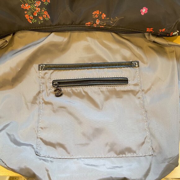 Desigual Floral Print Crossbody Bag With Multiple Zipper Compartments&Adjustable - Picture 7 of 16